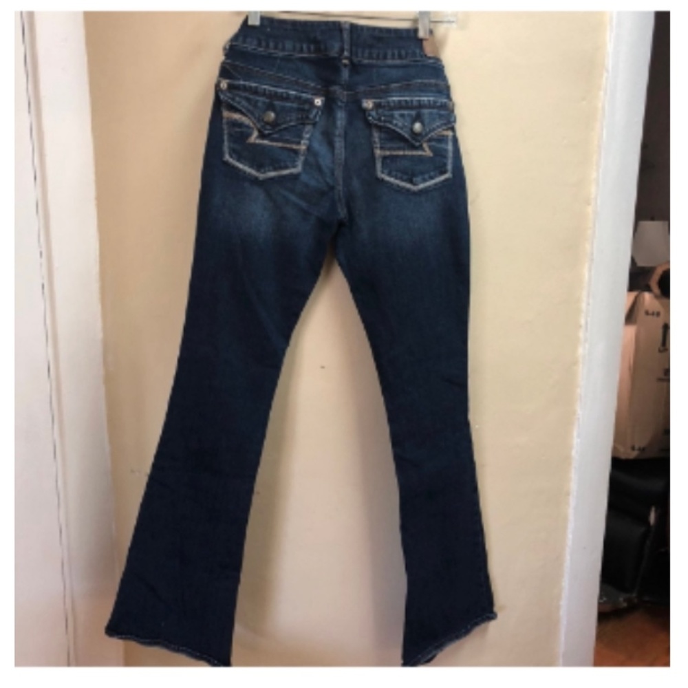 AMERICAN EAGLE BLUE BOOT CUT JEANS SIZE 2